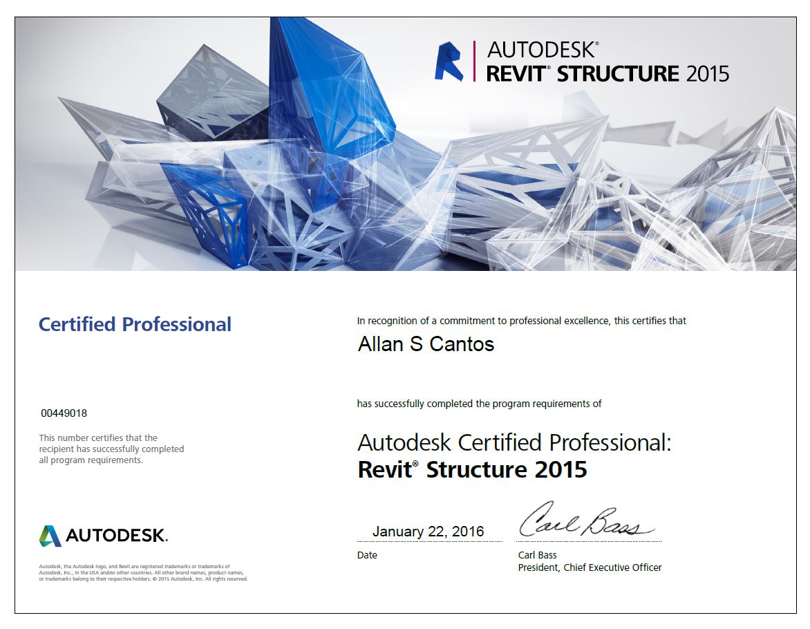 View my Revit Structure 2015 Badge on Acclaim