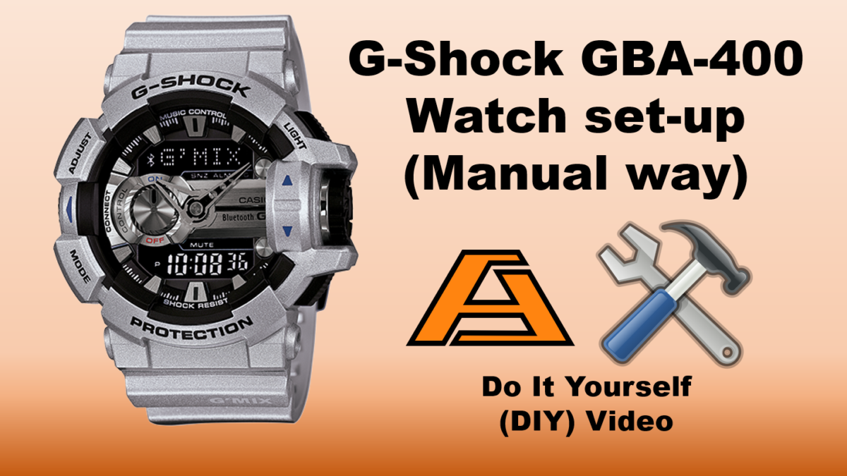 Casio G-Shock GBA-400 | Watch Set Up | Manual Way | #G-Shock