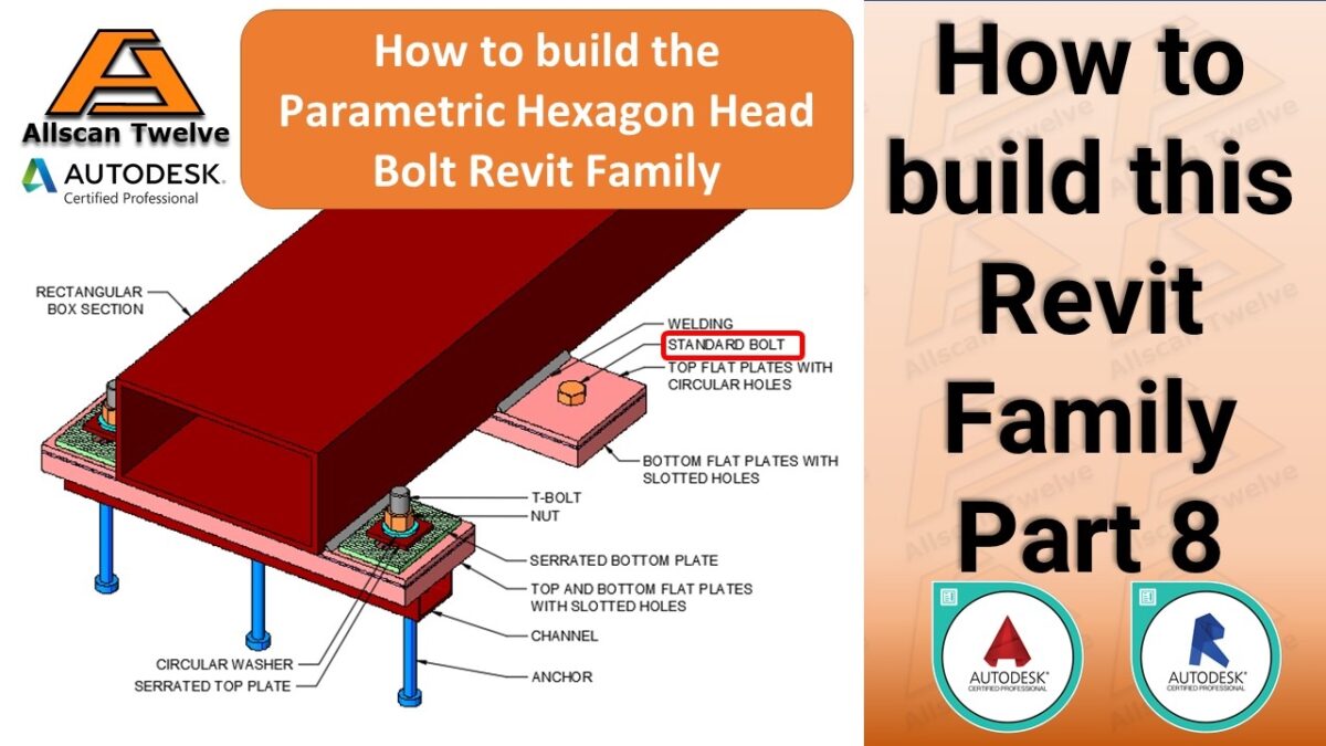 How to build a Revit Family – Part 8 / How to create a hexagon head bolt Revit Family